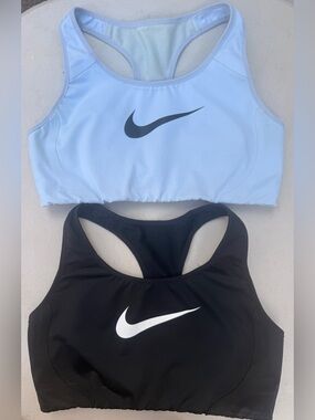 2 Nike Sports Bra High Support Women Sz Medium Y Back
